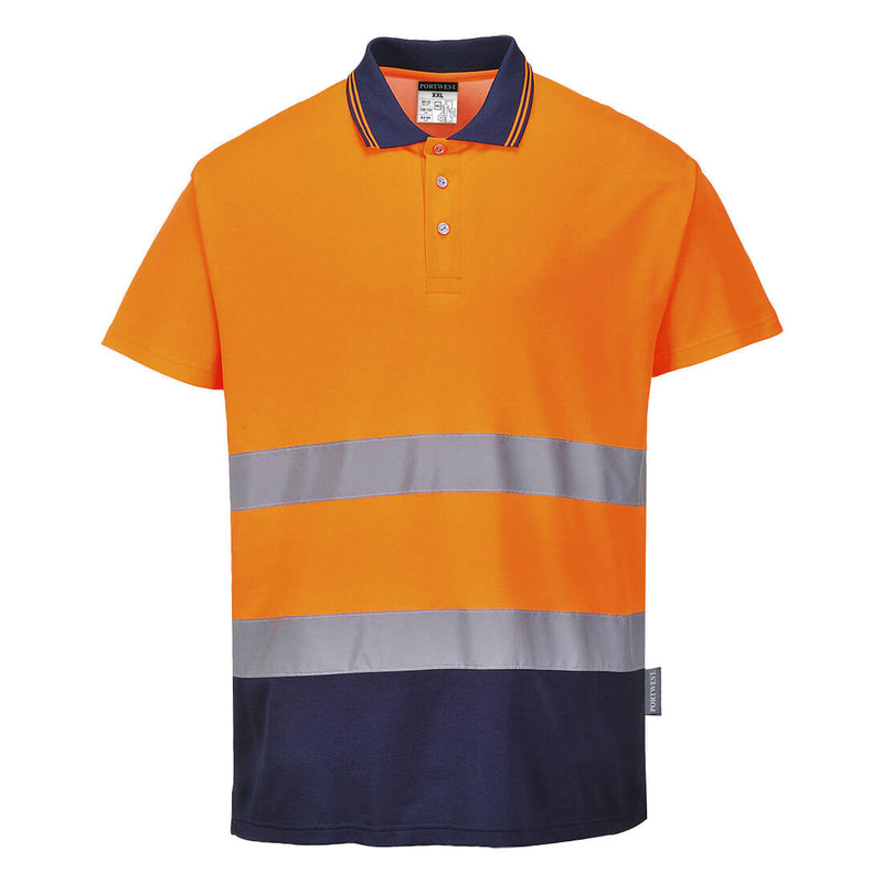 Laden Sie das Bild in Galerie -Viewer, Warnschutz Cotton Comfort Kontrast Poloshirt kurzarm  - S174
