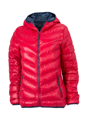 Ultraleichte Daunenjacke mit Kapuze in sportlichem Style - JN1059