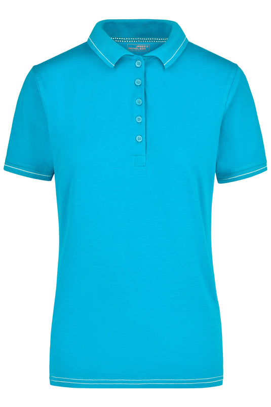 Hochwertiges Poloshirt mit Kontraststreifen - Damen - JN568