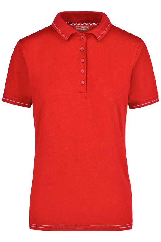 Hochwertiges Poloshirt mit Kontraststreifen - Damen - JN568