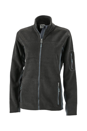 Strapazierfähige Fleece Jacke im Materialmix - JN841