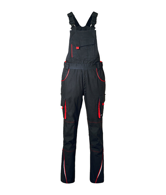 Funktionelle Latzhose im sportlichen Look mit hochwertigen Details - JN848