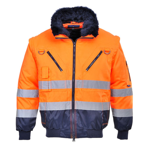 Warnschutz 3-in-1 Kontrast Pilotjacke  - PJ50