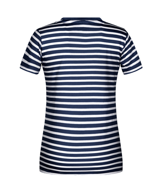 T-Shirt in maritimem Look mit Brusttasche - 8027