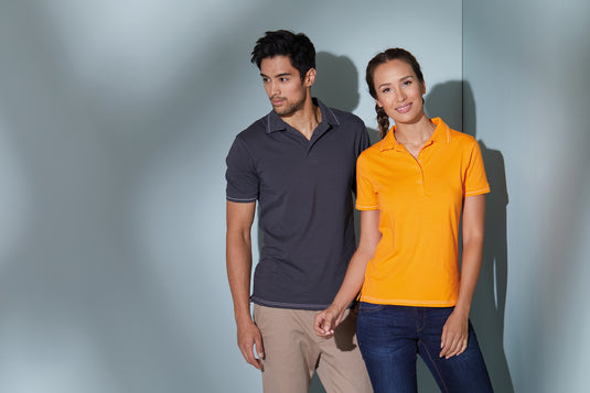 Hochwertiges Poloshirt mit Kontraststreifen - Damen - JN568