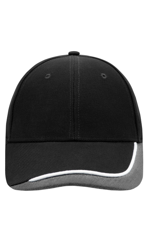 6 Panel Cap mit extravaganter, dreifarbiger Sandwich-Lösung - MB049