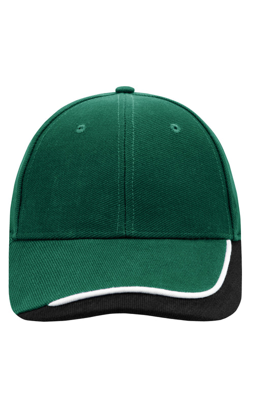 6 Panel Cap mit extravaganter, dreifarbiger Sandwich-Lösung - MB049