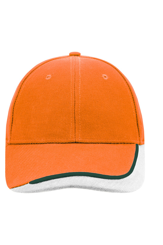 6 Panel Cap mit extravaganter, dreifarbiger Sandwich-Lösung - MB049