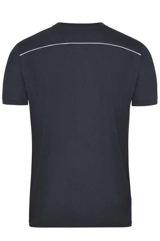 Strapazierfähiges und pflegeleichtes T-shirt mit Kontrastpaspel - JN890