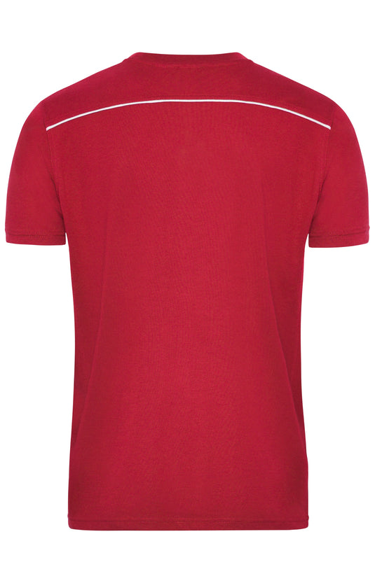 Strapazierfähiges und pflegeleichtes T-shirt mit Kontrastpaspel - JN890