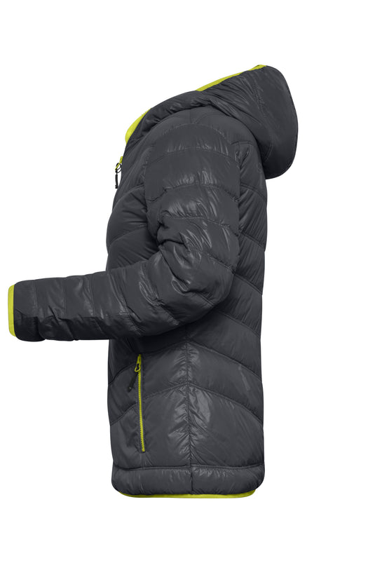 Ultraleichte Daunenjacke mit Kapuze in sportlichem Style - JN1059