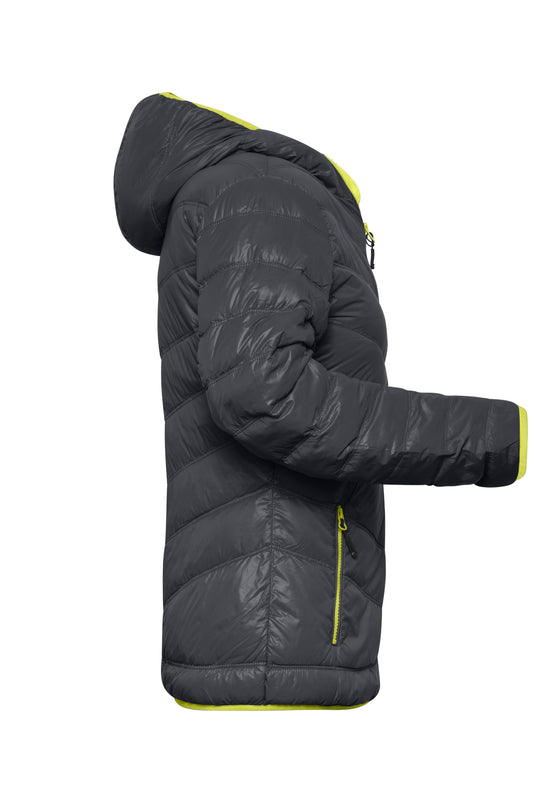 Ultraleichte Daunenjacke mit Kapuze in sportlichem Style - JN1059