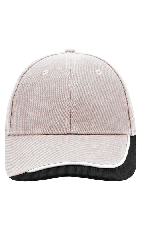 6 Panel Cap mit extravaganter, dreifarbiger Sandwich-Lösung - MB049